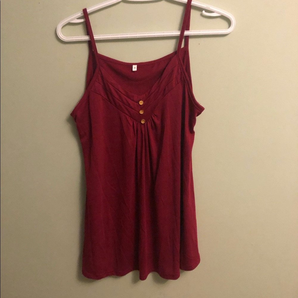 Red tank top